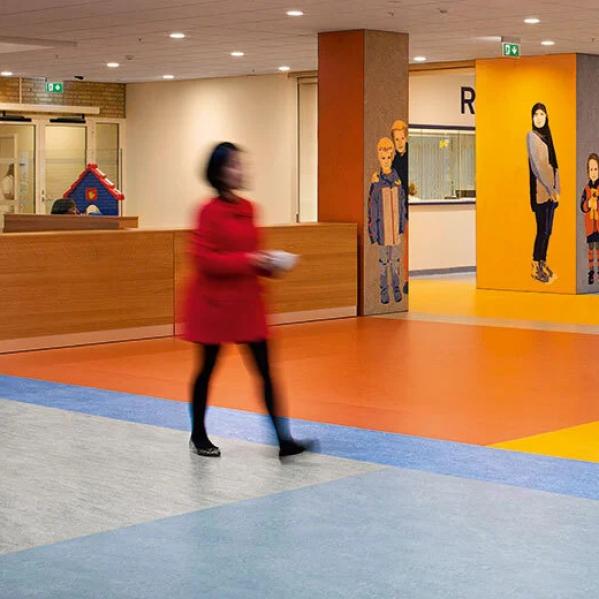 Мармолеум Forbo Authentic 3055 fresco blue 2,5 мм