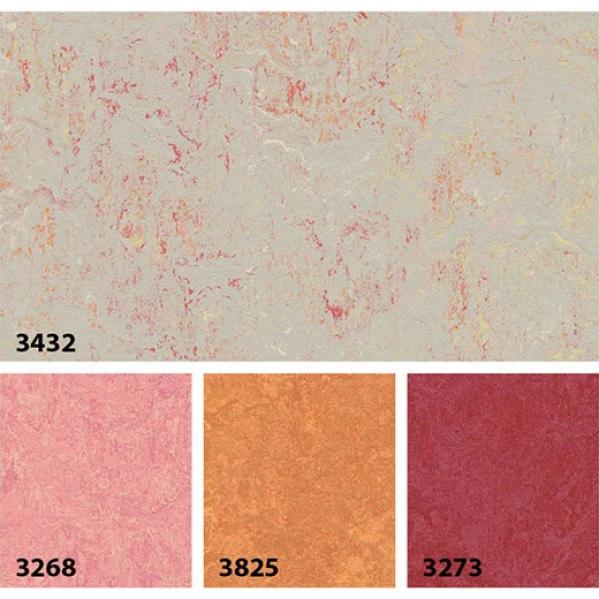 Мармолеум Forbo Splash 3432 fruit punch 2,5 мм