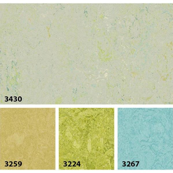 Мармолеум Forbo Splash 3430 salsa verde 2,5 мм