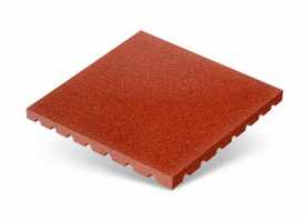 Резиновая плитка «Грунт» Rubber Step Стандарт 500x500x45