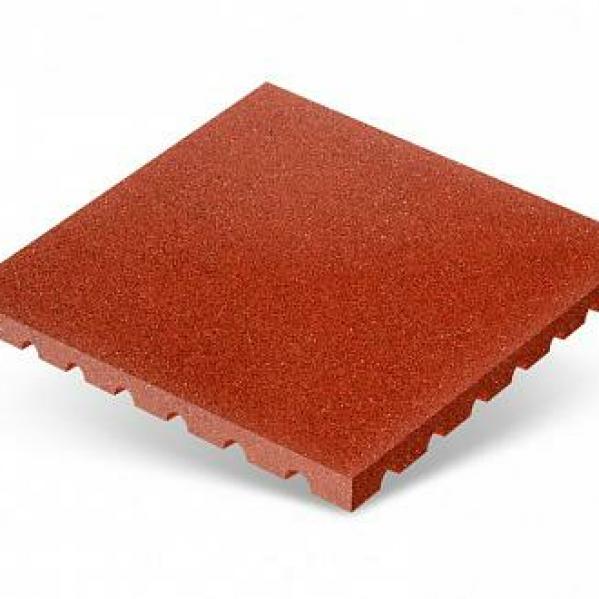 Резиновая плитка «Грунт» Rubber Step Стандарт 500x500x45