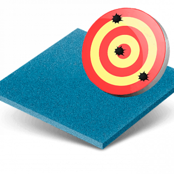 Резиновая плитка Рубифор SHOOTER Rubber Step Стандарт 1000x1000x16