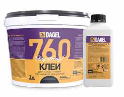 Клей для спортивных резиновых покрытий DAGEL 760 полиуретановый двухкомпонентный 7,14 кг